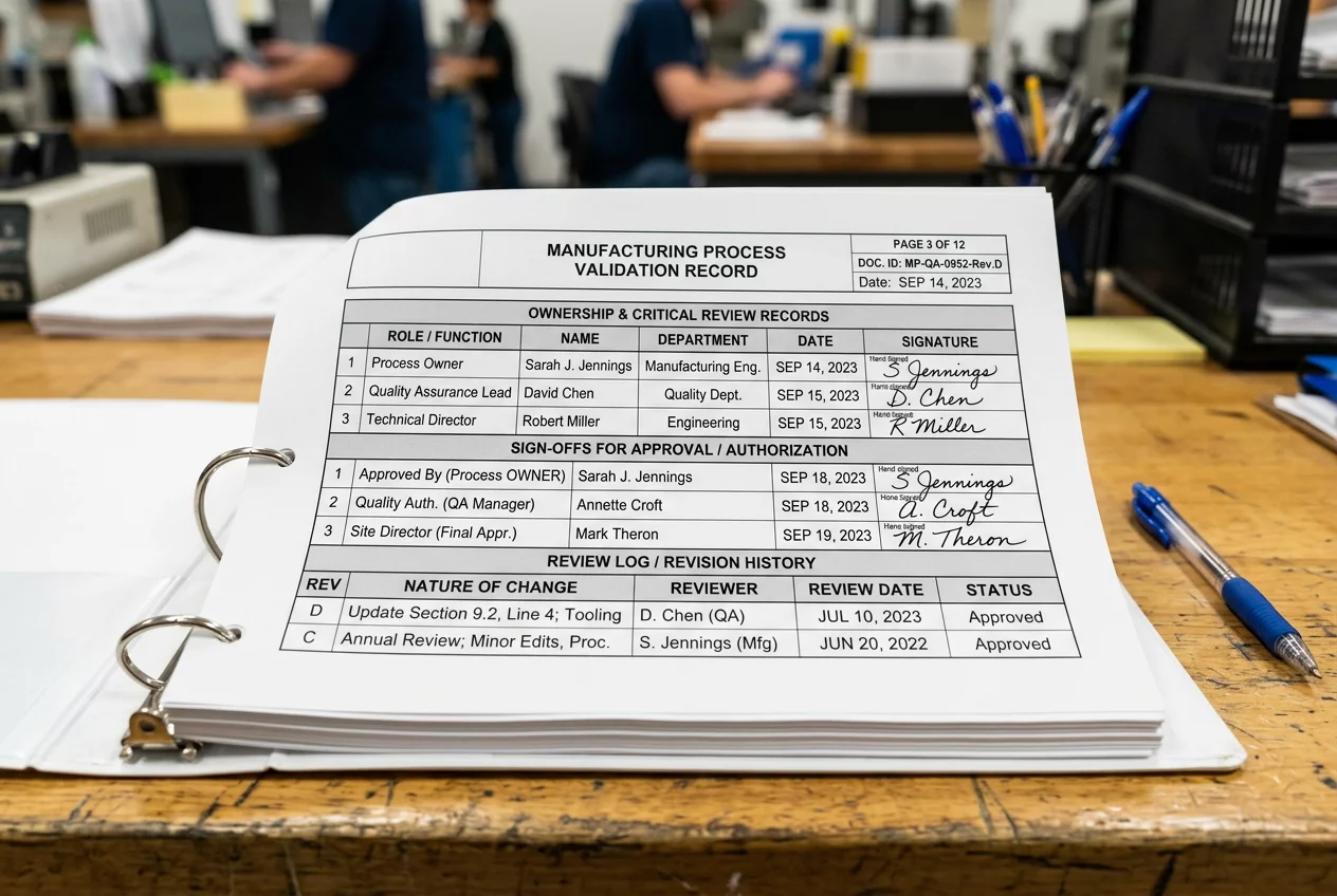 Audit Evidence - Q3 Production Log